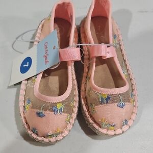 Cat & Jack Pink Floral Dress Shoes